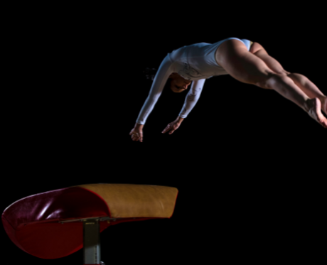 Our shoulder muscles also help us push off of our arms for tumbling skills and vaulting.